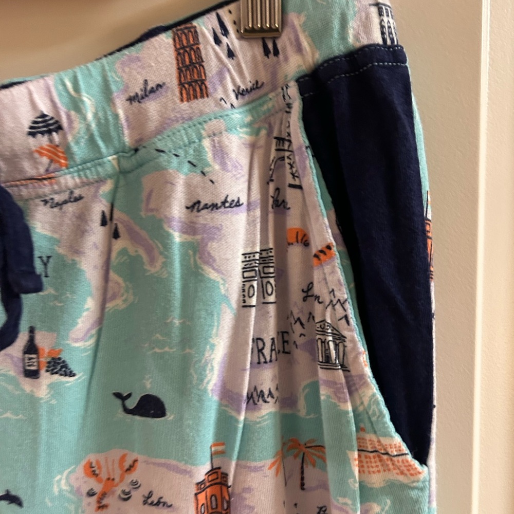 🐒🌎🙊munki munki 🌎 ‘around the world’ Map Print Pajama Set 🐒🌎🙈 - Picture 7 of 12